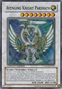 Avenging Knight Parshath - TDGS-ENSP1 - Super Rare - Limited Edition