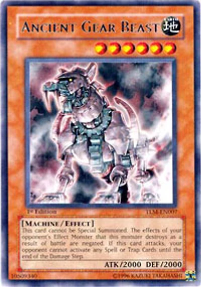 Ancient Gear Beast - TLM-EN007 Rare 1st Edition