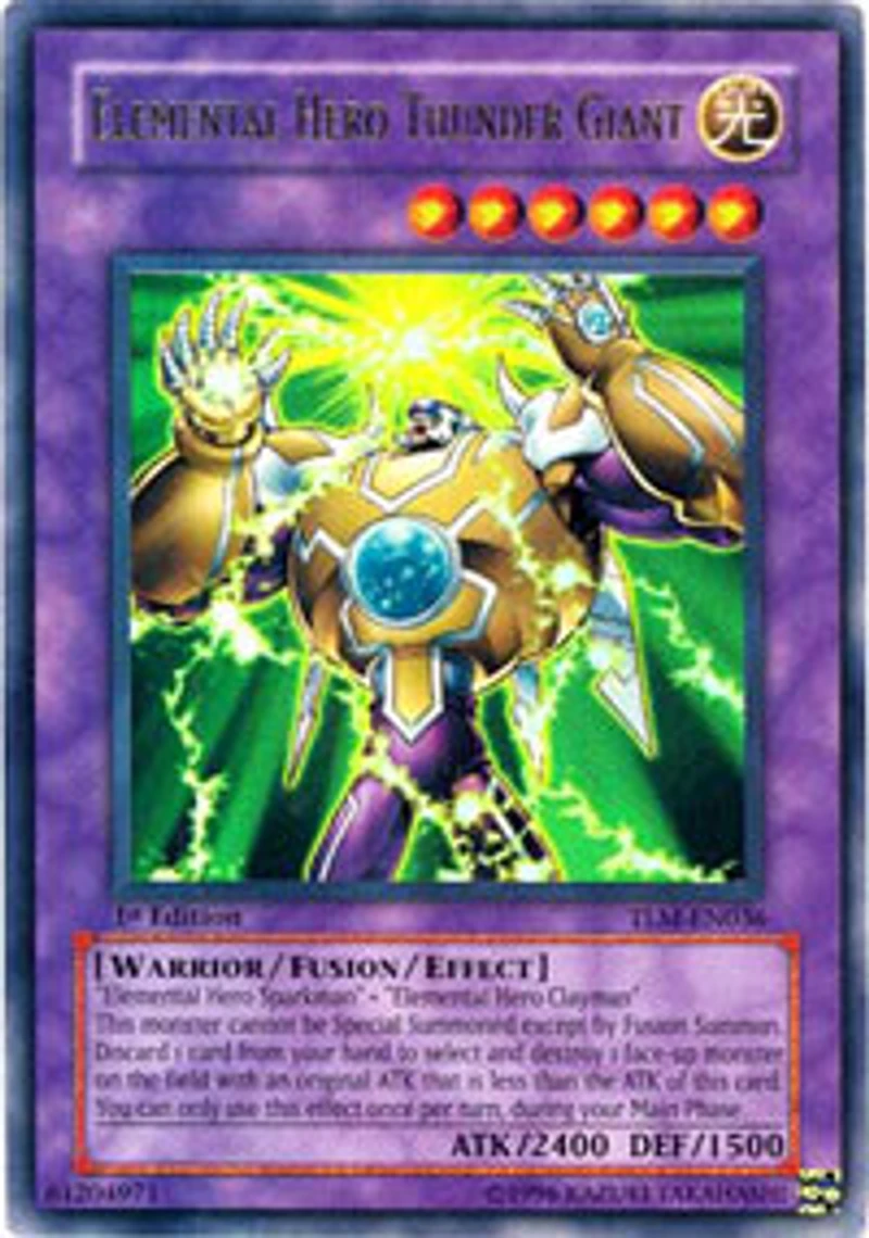 Elemental Hero Thunder Giant - TLM-EN036 - Ultra Rare - 1st Edition
