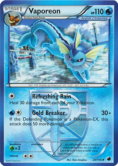 Vaporeon - 20/116 - Uncommon
