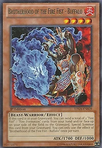 Brotherhood of the Fire Fist - Buffalo LTGY-EN029 Rare 1st Edition