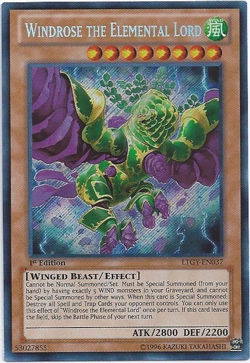 Windrose the Elemental Lord - LTGY-EN037 - Secret Rare - 1st Edition