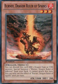 Burner, Dragon Ruler of Sparks - LTGY-EN097 - Common - 1st Edition