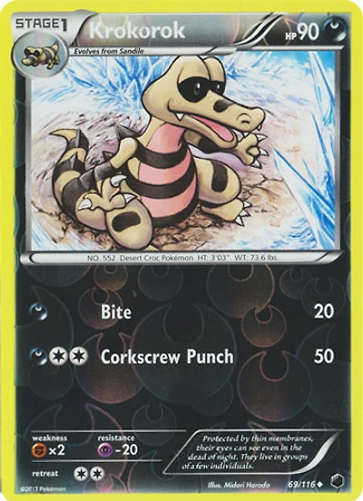Krokorok - 69/116 - Uncommon - Reverse Holo