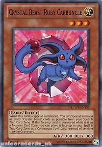 Crystal Beast Ruby Carbuncle - LCGX-EN155 - Common - Unlimited Edition