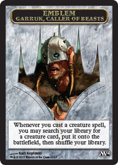 Emblem - Garruk, Caller of Beasts