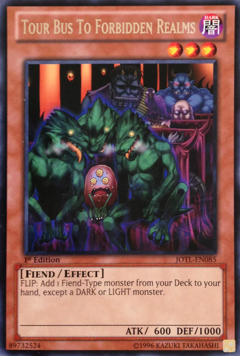 Tour Bus To Forbidden Realms - JOTL-EN085 - Rare - 1st Edition