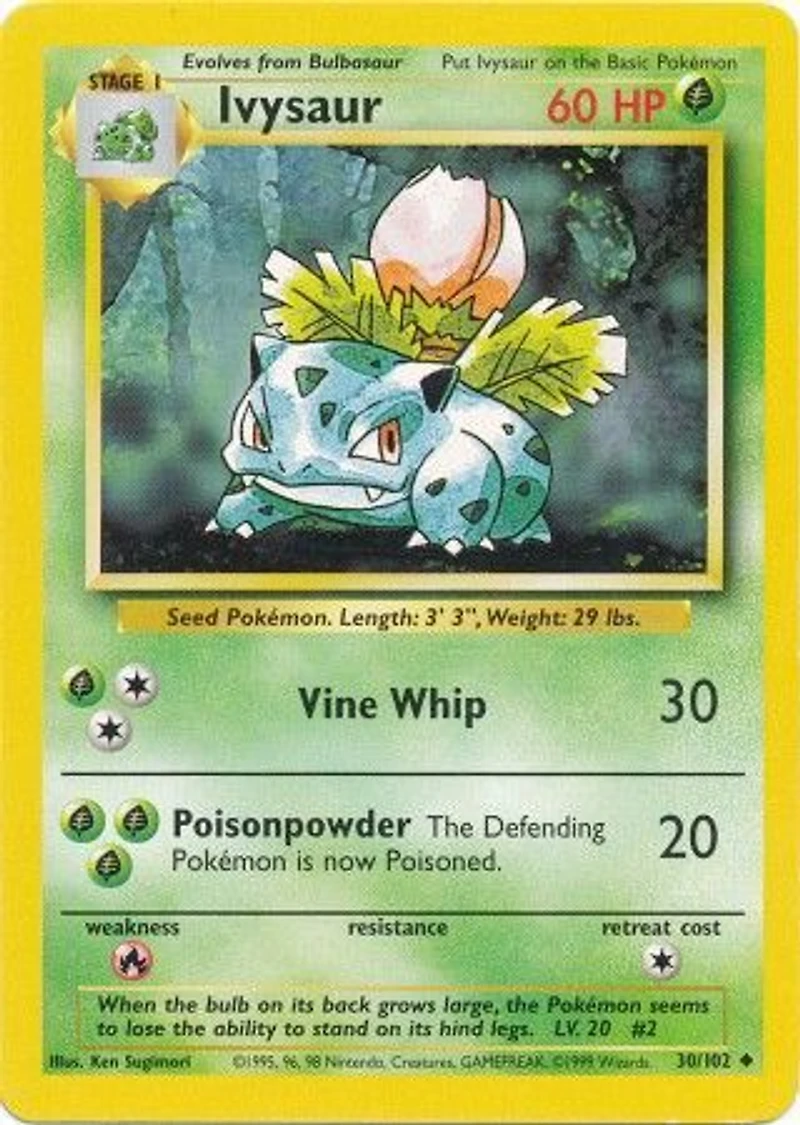 Ivysaur - 30/102 Uncommon Unlimited Edition