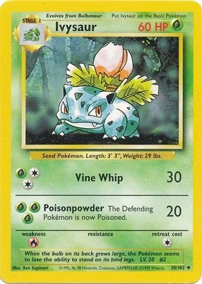Ivysaur - 30/102 Uncommon Unlimited Edition