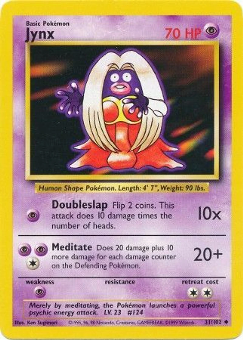 Jynx - 31/102 Uncommon Unlimited Edition