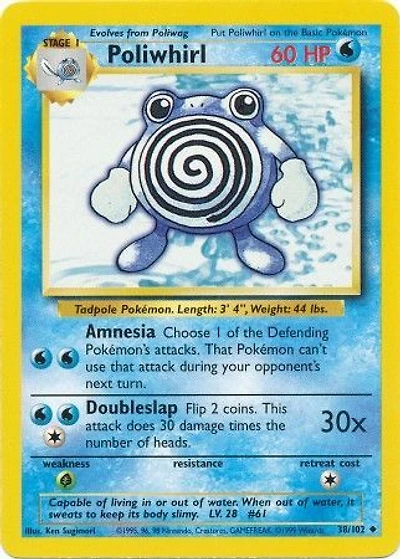Poliwhirl - 38/102 - Uncommon - Unlimited Edition