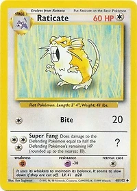 Raticate - 40/102 - Uncommon - Unlimited Edition