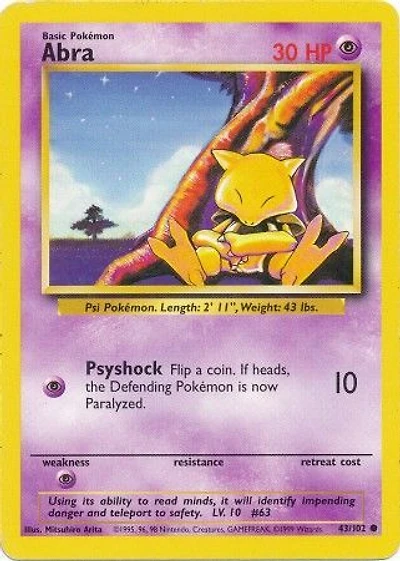 Abra - 43/102 Common Unlimited Edition