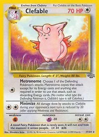 Clefable - 17/64 Rare Unlimited Edition