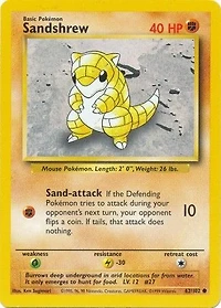 Sandshrew - 62/102 - Common - Unlimited Edition