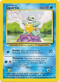 Squirtle - 63/102 Common Unlimited Edition