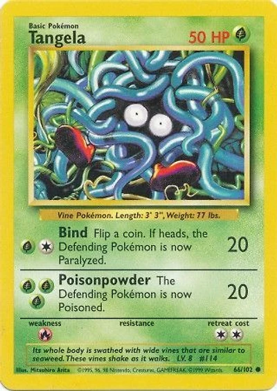 Tangela - 66/102 Common Unlimited Edition