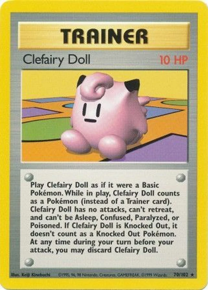 Clefairy Doll - 70/102 - Rare - Unlimited Edition