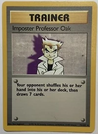 Imposter Professor Oak - 73/102 - Rare - Unlimited Edition