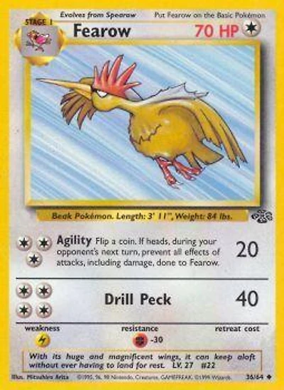 Fearow - 36/64 Uncommon Unlimited Edition