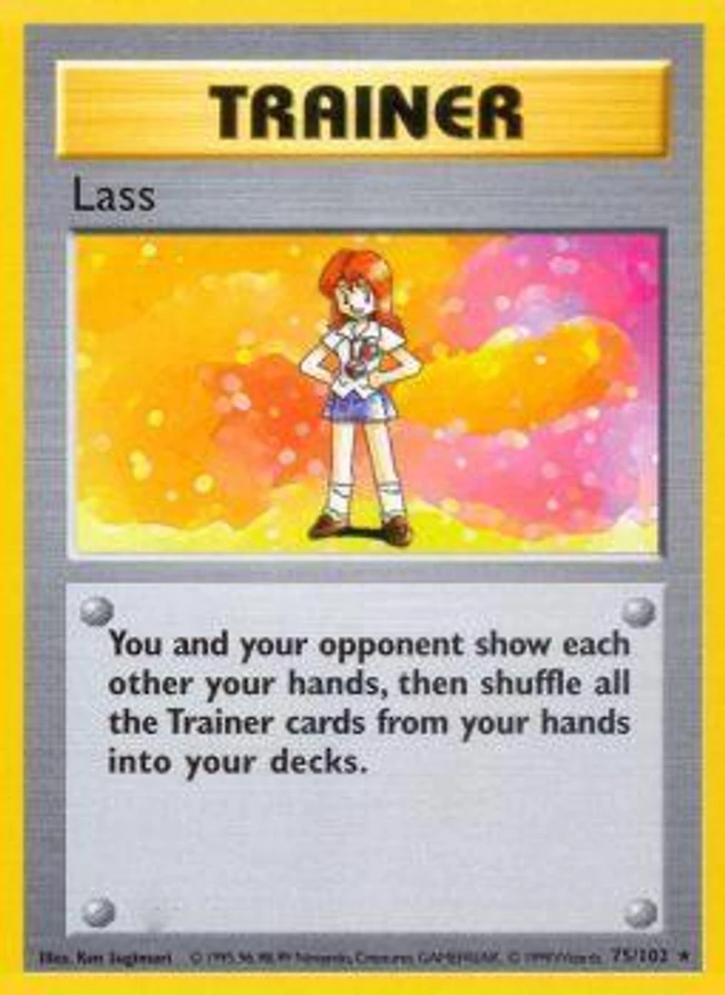 Lass - 75/102 Rare Unlimited Edition