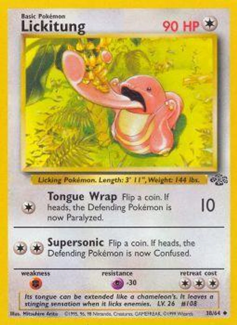 Lickitung - 38/64 Uncommon Unlimited Edition
