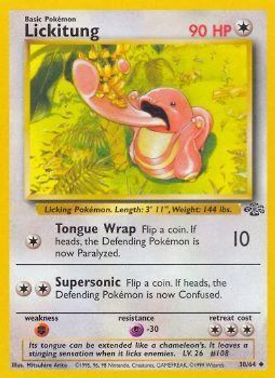 Lickitung - 38/64 Uncommon Unlimited Edition