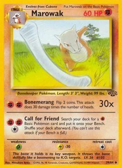 Marowak - 39/64 - Uncommon - Unlimited Edition