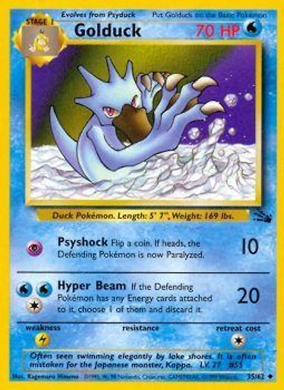 Golduck - 35/62 Uncommon Unlimited Edition