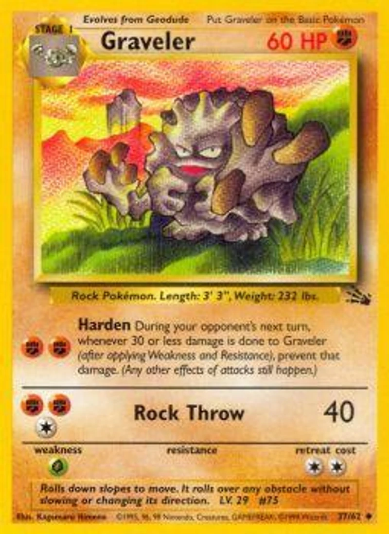 Graveler - 37/62 Uncommon Unlimited Edition