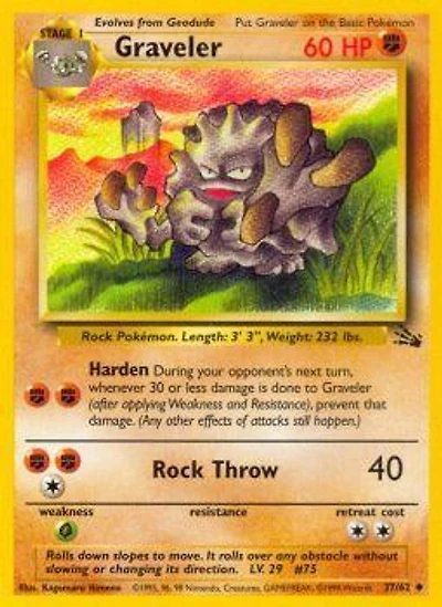 Graveler - 37/62 Uncommon Unlimited Edition