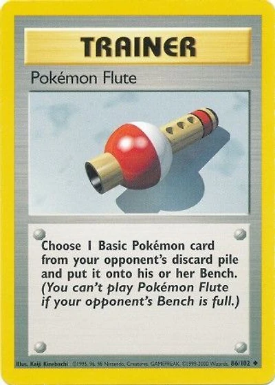 Pokemon Flute - 86/102 - Uncommon - Unlimited Edition
