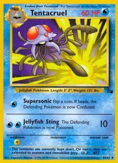 Tentacruel - 44/62 Uncommon Unlimited Edition