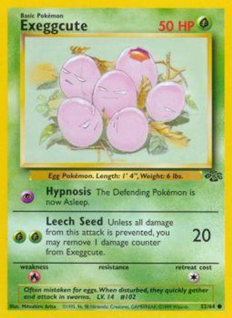 Exeggcute - 52/64 Common Unlimited Edition