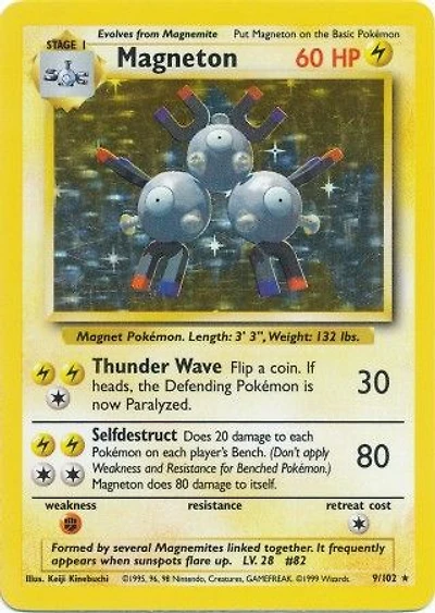 Magneton - 9/102 - Holo Rare - Unlimited Edition