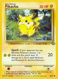 Pikachu - 60/64 Common Unlimited Edition