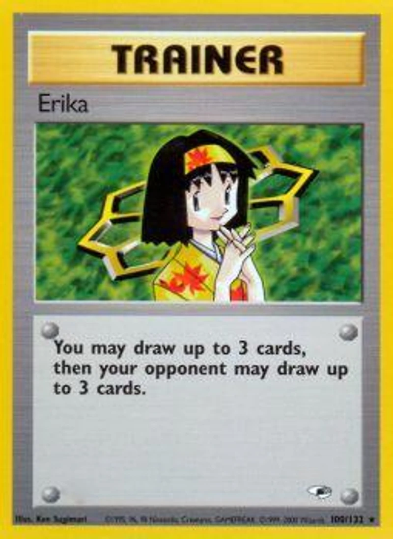 Erika - 100/132 Rare Unlimited Edition