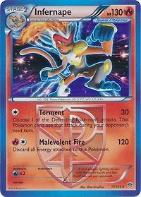 Infernape - 17/135 Non-Holo Plasma Claw Theme Deck Exclusive