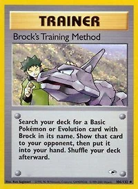 Brock's Training Method - 106/132 Uncommon Unlimited Edition