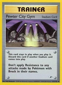 Pewter City Gym - 115/132 - Uncommon - Unlimited Edition