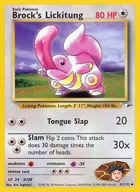 Brock's Lickitung - 41/132 Uncommon Unlimited Edition