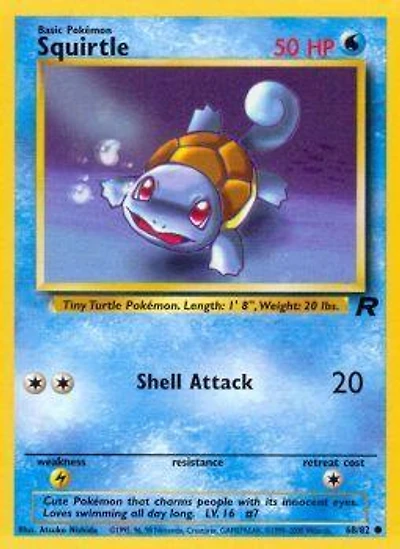 Squirtle - 68/82 Common Unlimited Edition