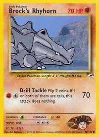 Brock's Rhyhorn - 70/132 - Common - Unlimited Edition