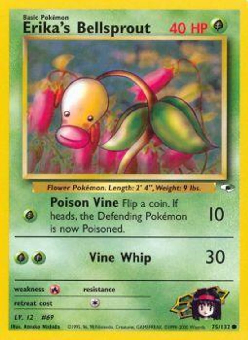 Erika's Bellsprout - 75/132 Common Unlimited Edition