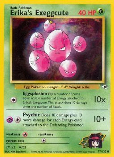Erika's Exeggcute - 77/132 Common Unlimited Edition