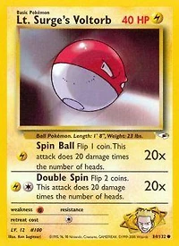 Lt. Surge's Voltorb - 84/132 Common Unlimited Edition