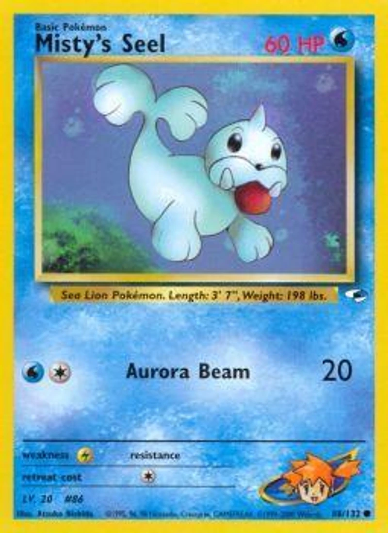 Misty's Seel - 88/132 Common Unlimited Edition