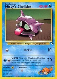 Misty's Shellder - 89/132 - Common - Unlimited Edition
