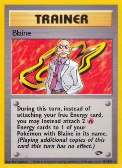 Blaine - 100/132 Rare Unlimited Edition