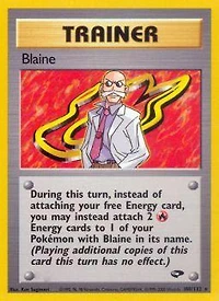 Blaine - 100/132 Rare Unlimited Edition